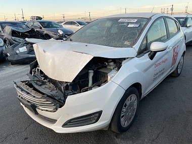 Ford Fiesta S 2015 White 1.6L 4 vin: 3FADP4TJ9FM200430
