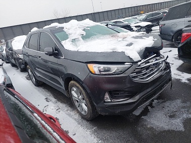 Ford Edge Titanium 2019 Gray 2.0L 4 vin: 2FMPK3K98KBC43252