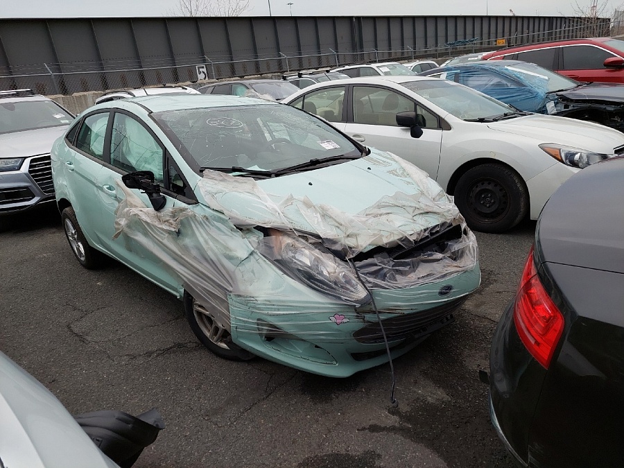 Ford Fiesta Se 2019 Blue 1.6L vin: 3FADP4BJXKM147927