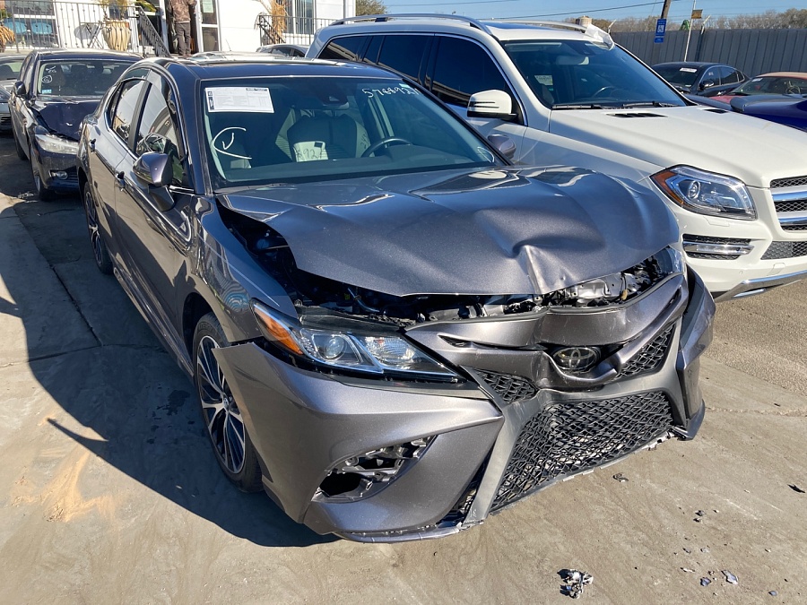 Toyota Camry L 2019 Charcoal 2.5L 4 vin: 4T1B11HK7KU847915